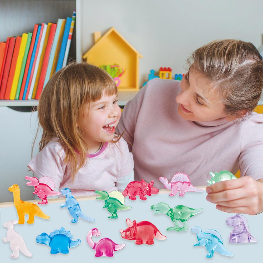 Diydec 120Pcs Mini Dinosaur Figurines 12 Styles Tiny Resin Animals To Hide,Small Plastic Dinosaurs For Vase Fillers Micro Dollho