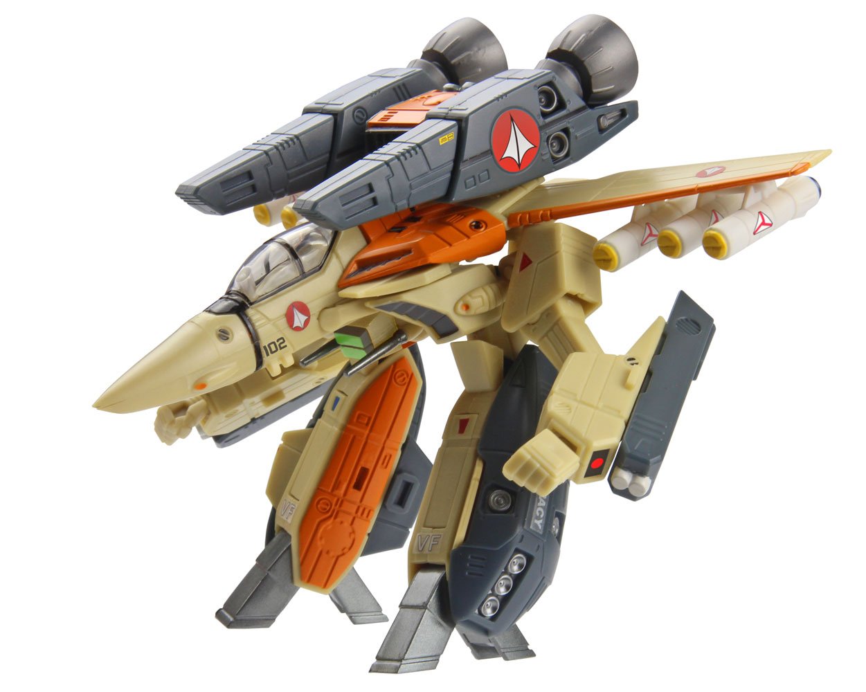 Robotech 1/100 Transformable Figure: VF-1D Trainer w/Super Veritech protective covering
