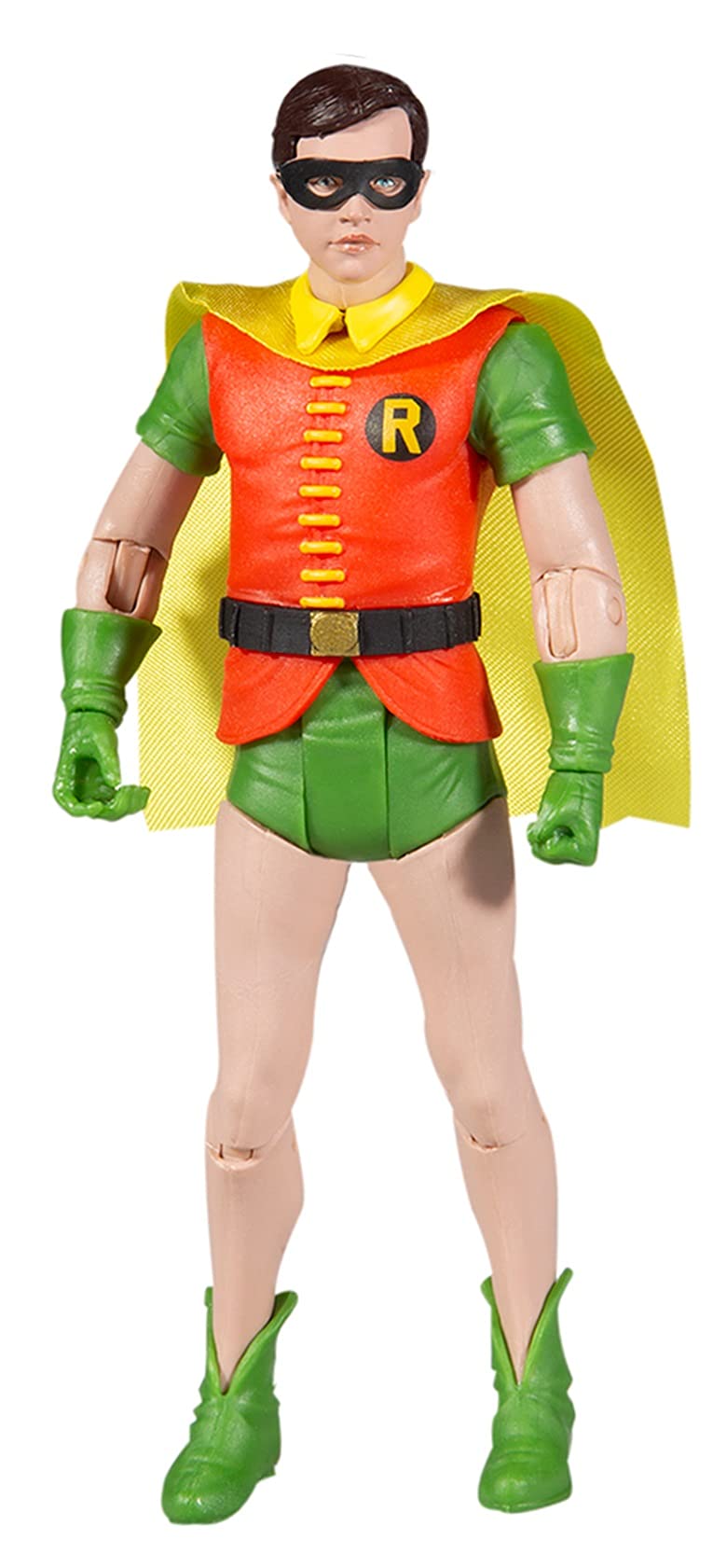 McFarlane Toys Batman 1966 Robin Action Figure, 6 inch, Multicolor, Model 15033, Plastic