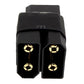 Backbayrc - Stealth Series: All Black No Wire Xt90 Serial Lipo Battery Adapter