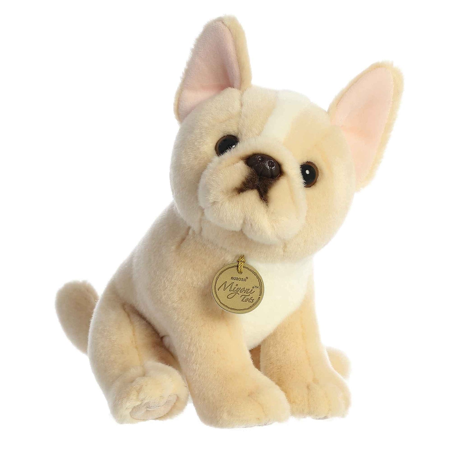 Aurora® Adorable Miyoni® Tots French Bulldog Pup Stuffed Animal - Lifelike Details Make a Cherished Companion - Perfect for Decorating Bedrooms or Classrooms - Brown 8 Inches