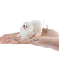 Mini Dog Taba Squishy Kit - Cute Pomeranian Squeeze Toy for Kids (White)