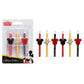 Disneys Mickey Mouse Birthday Cake Candles | 6 Birthday Candles for Cake Decorations, Red, Yellow & Black Stripe Candles for Mi