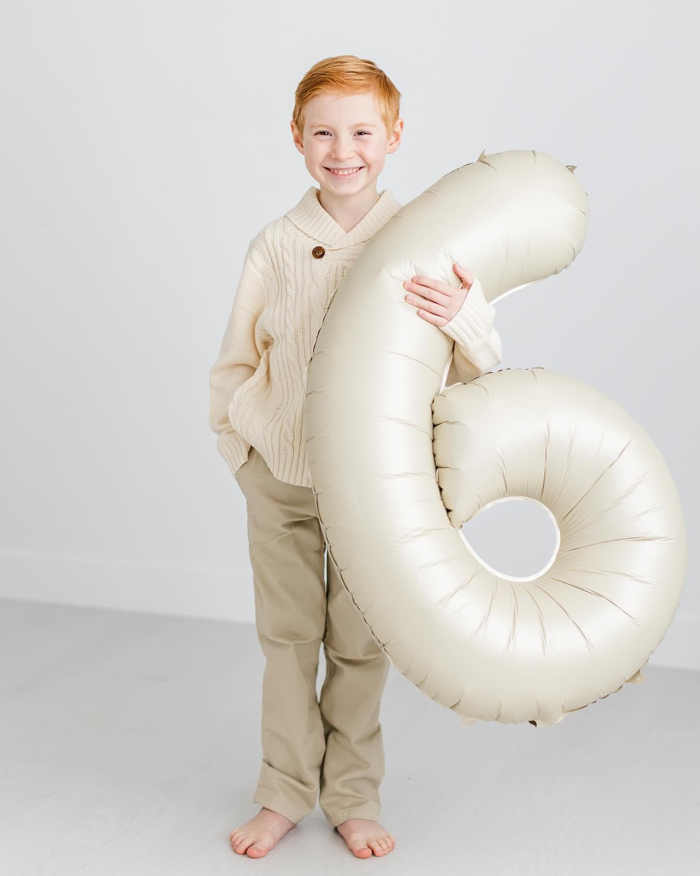 Cream Number 7 Balloon 40 Inch, 7 Balloon Number, 7Th Birthday Decorations, Cream Party Supplies For Boys Girls