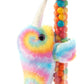 The Petting Zoo Rainbow Narwhal Stuffed Animal Plushie Slap Bracelet, Gifts For Kids, Candypalz, Zoologee Colorful Narwhal Plush