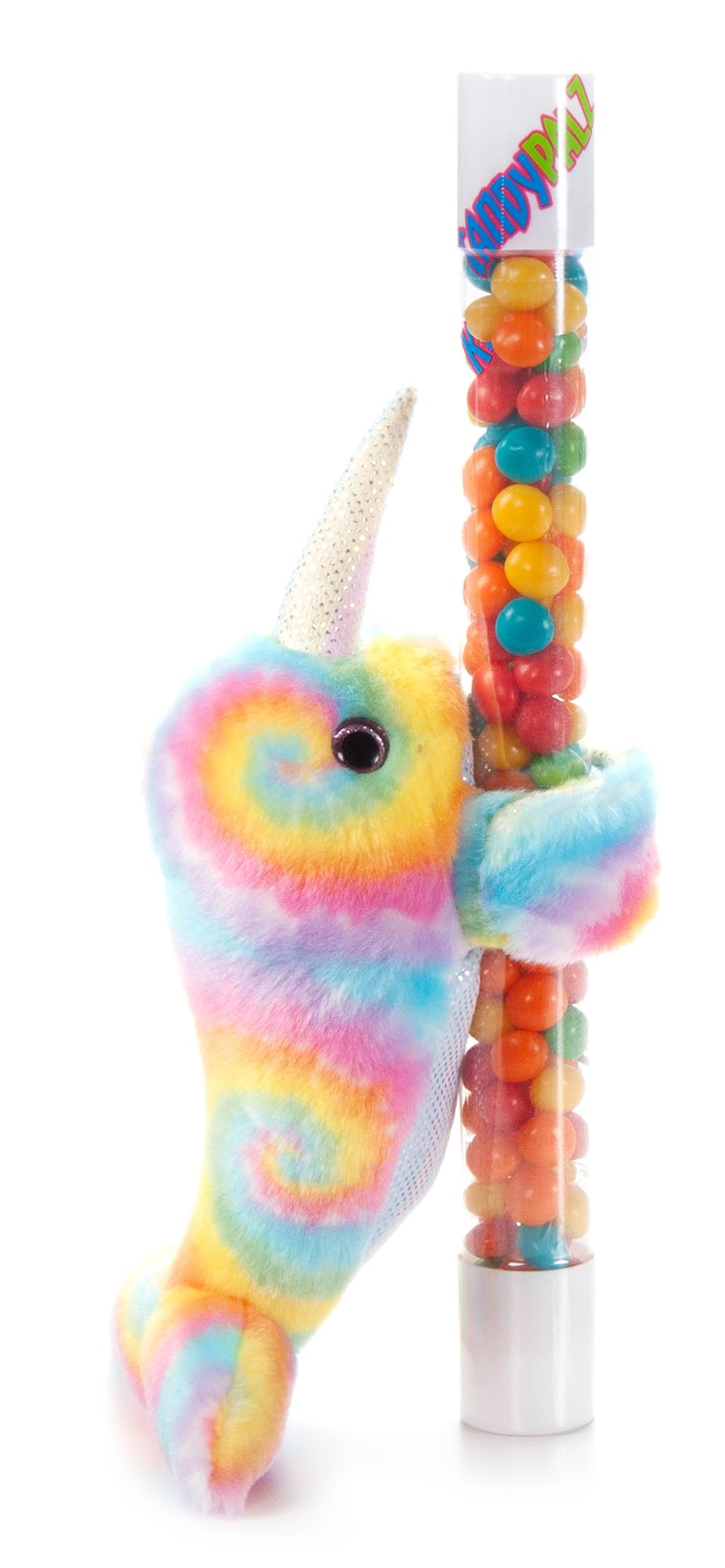 The Petting Zoo Rainbow Narwhal Stuffed Animal Plushie Slap Bracelet, Gifts For Kids, Candypalz, Zoologee Colorful Narwhal Plush