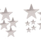Beistle Beistle , 18 Piece Packaged Foil Star Cutouts, Assorted Sizes (Silver), Assorted Sizes, Silver
