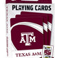 Masterpieces Family Games - Ncaa Texas A&M Aggies Playing Cards - Officially Licensed Playing Card Deck For Adults, Kids, And Family