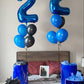 Navy Blue Number 20 Balloon 40 Inch, 20 Number Balloon, 20Th Navy Blue Birthday Decorations, 20 Year Old Girls Boys Blue Party S