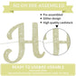 Beishida Light Gold Happy Birthday Banner - No Diy,10Feet,Pre-Strung-Glitter Happy Birthday Sign, Happy Birthday Garland,Happy B