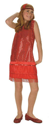 Sequin Red Flapper - Gril M
