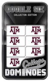 Masterpieces Game Day - Ncaa Texas A&M Aggies - 28 Piece Team Logo Double Six Domino Set