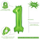 Vonokee 40 Inch Light Green Giant Number Balloons 1, Jumbo Digital Foil Mylar Balloon For Birthday Party Wedding Anniversary Cel
