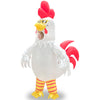 Camlinbo Halloween White Rooster Inflatable Costume  Funny Chicken Wearing Sunglasses Full Body Blow Up Costumes for Kids Boys Girls  Visible Face Halloween Inflatable Costume for Cosplay Party