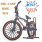 Ailejia Mini Metal Finger Bike Extreme Sports Bmx Finger Bicycle Toys Game Set For Kids And Adults, Metal Bike Model Collections Decoration (Bmx Black)