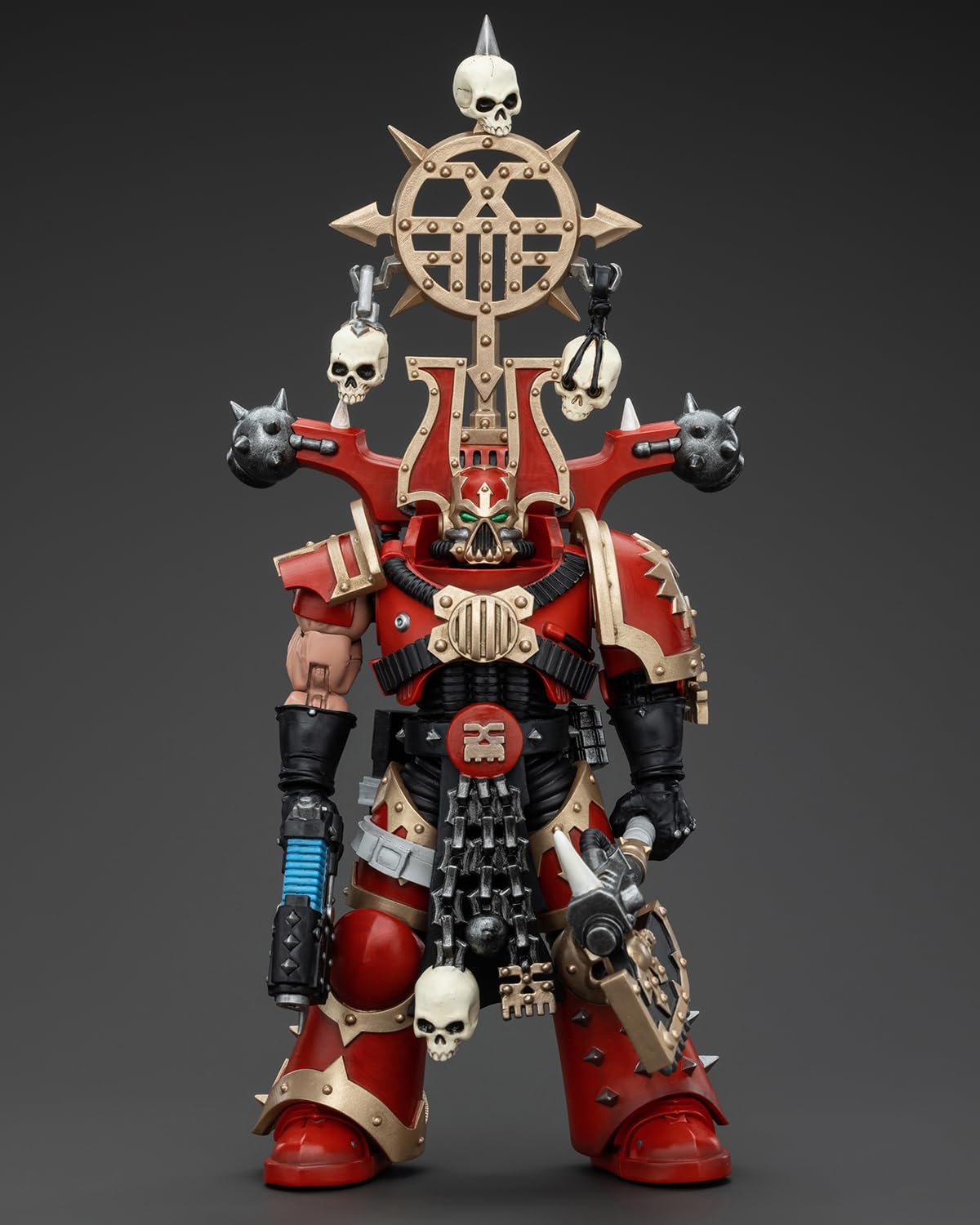 Pipigirl Joytoy Gw 40K Genuine License 1:18 Action Figure, World Eaters Khorne Berzerker With Berzerker Lcon, 4.96 Inch Collecti