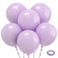 Bezente Pastel Purple Latex Party Balloons - 30 Pack 18 Inch Round Helium Pale Lavender Light Purple Lilac Balloons For Baby Sho