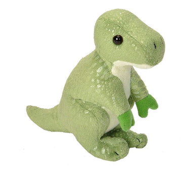 Wild Republic Pocketkins T-REX Stuffed Animal, Five Inches, Gift for Kids, Plush Toy, Fill is Spun Recycled Water Bottles