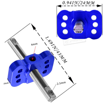 Rcarmumb RC Differential Locker Spool for 1/10 Slash 2WD Rustler 2WD Stampede 2WD Bandit 2WD,Aluminum Diff Case Diff Locker Moun