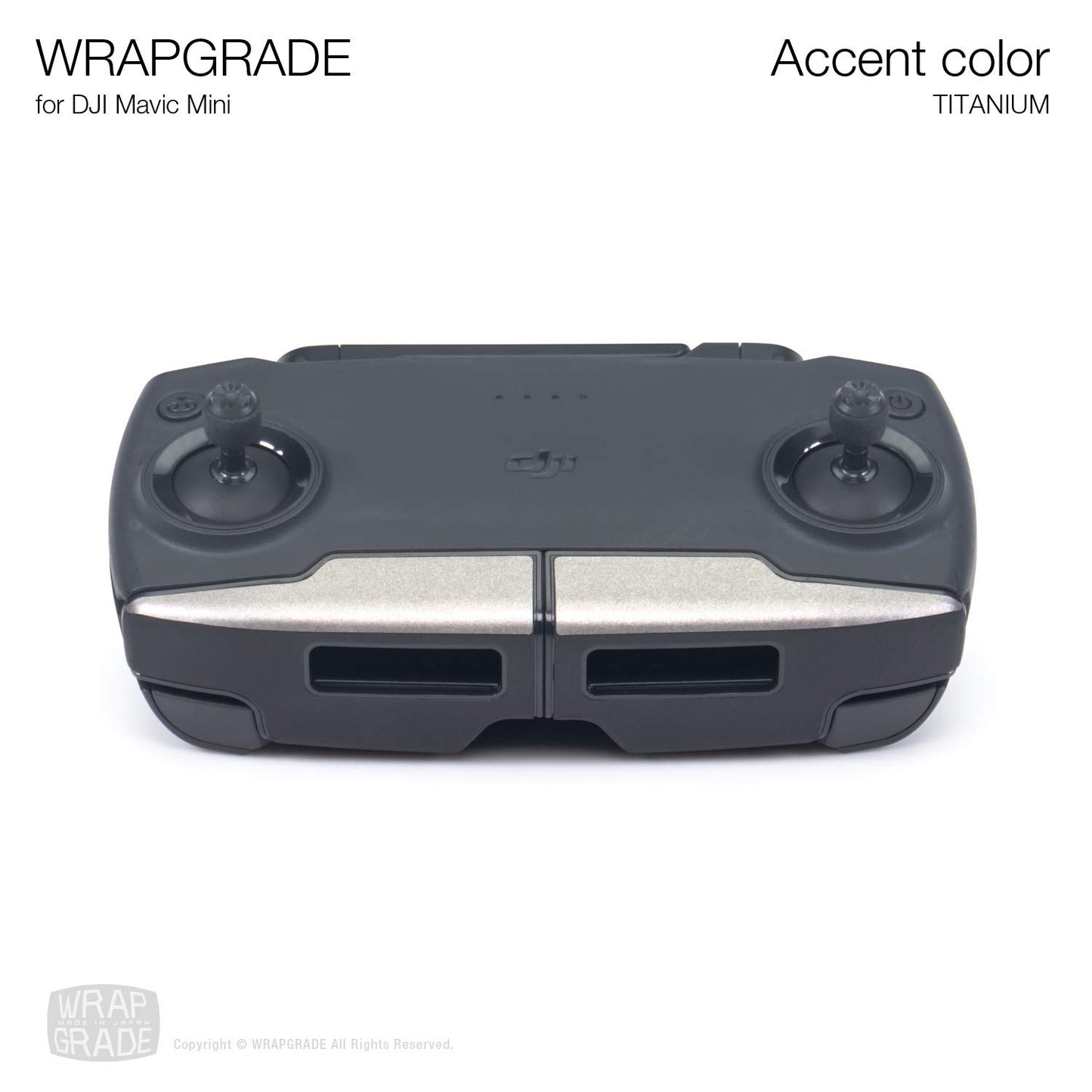 Wrapgrade Skin Compatible With Dji Mavic Mini | Accent Color (Titanium)