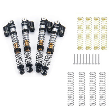 Powerhobby 1/24 Axial SCX24 Aluminum 58mm Long Travel Shocks (Black)