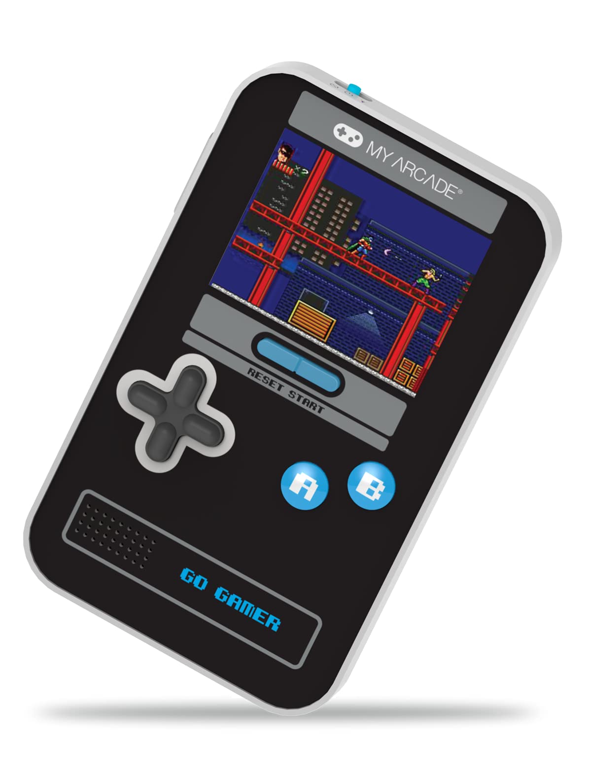 My Arcade Go Gamer Classic-Blue: Portable Electronic Game Console with 300 Games, Full Color 2.5'' Screen- Fun for The Entire Fa