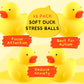 Meooeck 12 Pcs Duck Stress Relief Toy Stress Balls for mature-themed Mini Duck Party Favors Cute Squeeze Toys Fidget Animal Ball Fun for Birthday Party Office Birthday Christmas Stuffer Gift Classroom Prizes