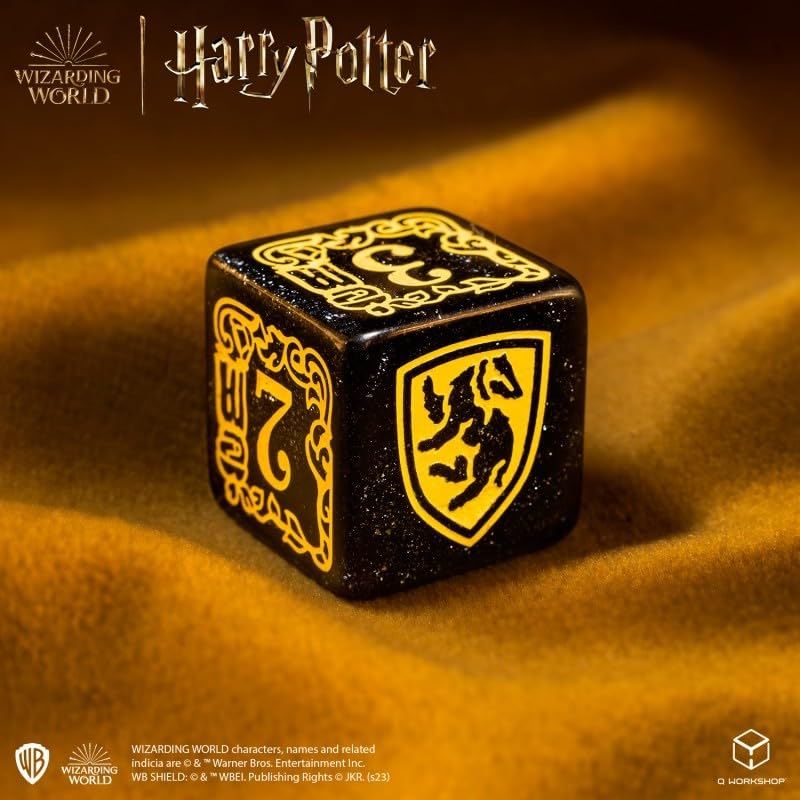 Harry Potter Hufflepuff Modern Dice Black