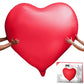 Mikamax XXL Heart Foil Balloon - 140 cm Heart - Red - 1 Count - Valentines Day - Women (Adults)