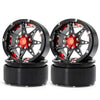 QUE-T 2.2'' Metal Beadlock Wheel Rims Set for RC 1/10 Crawler TRX4 SCX10 90046 Pack of 4