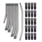 QUE-T 10pcs Stainless Steel Steering Pull Rod Link Linkage for 1/10 RC SCX10 Crawler Car,324mm Wheelbase