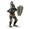 Papo Armored Black Knight Figure - 8cm Plastic Toy - Black, Model 39275