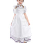 Cr Rolecos Colonial Prairie Costume Girls Floral Pioneer Dress For Girls Short Sleeves Pilgrim Costume Light Purple S Age Over 4