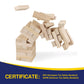 Offelec Large Tumble Tower Game, Giant 54 Wooden Blocks Lawn Yard Games With Carry Bag Outdoor Timber Stacking Game For Hallowee