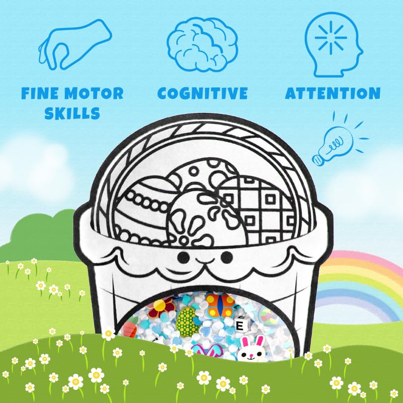 Bizyboo Easter Egg Decorator - An Easter Egg Hunt In The Palm Of Your Hand - Hidden Object Scavenger Hunt Search Sensory Matchin