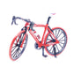 Ailejia Finger Racing Bicycle Mountain Bike Cake Topper Mini Dirt Bike Bicycle Model Cool Boy Toy (Racing Bicycle Red)