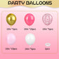 Pink And White Balloons, 35Pcs Pink White And Gold Balloons, Pink Confetti Balloons Pink Gold And White Balloons For Girls Birth