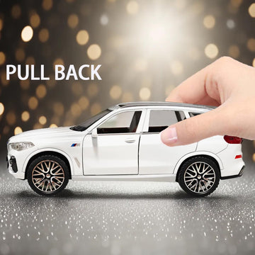 Erbadihago Toy Cars Compatible For Bmw X5 1/32 Metal Model Car Toys With Light And Sound Pull Back Collectible Model For Childre
