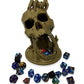 Munnygrubbers - 6.5' Skull Dice Tower - (Random 7Pcs D20 Dice Set Included) - No Paint Odorless Plastic - Tabletop Roleplaying Game - Dice Roller - Dungeons And Dragons - Dnd - D&D - (Skull (Bronze))