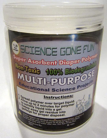 Science Chemistry Fun Hands On Project With 1 Pound Super Absorbent Diaper Polymer