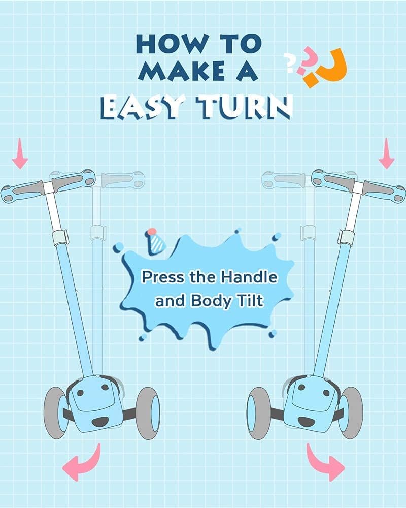 Toddler Scooters For Kids 2-5,3 Wheels Scooter For Kids 1-3 Years Old With Seat,Children Scooter For Toddlers/Kids Age 1-3/4-6/5-8
