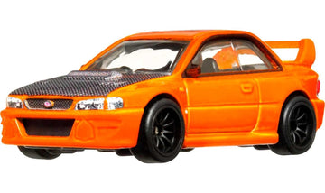 1998 Subaru Impreza 22B-Sti Version Orange Metallic With Carbon Hood ''Ronin Run'' Series Diecast Model Car By Hot Wheels