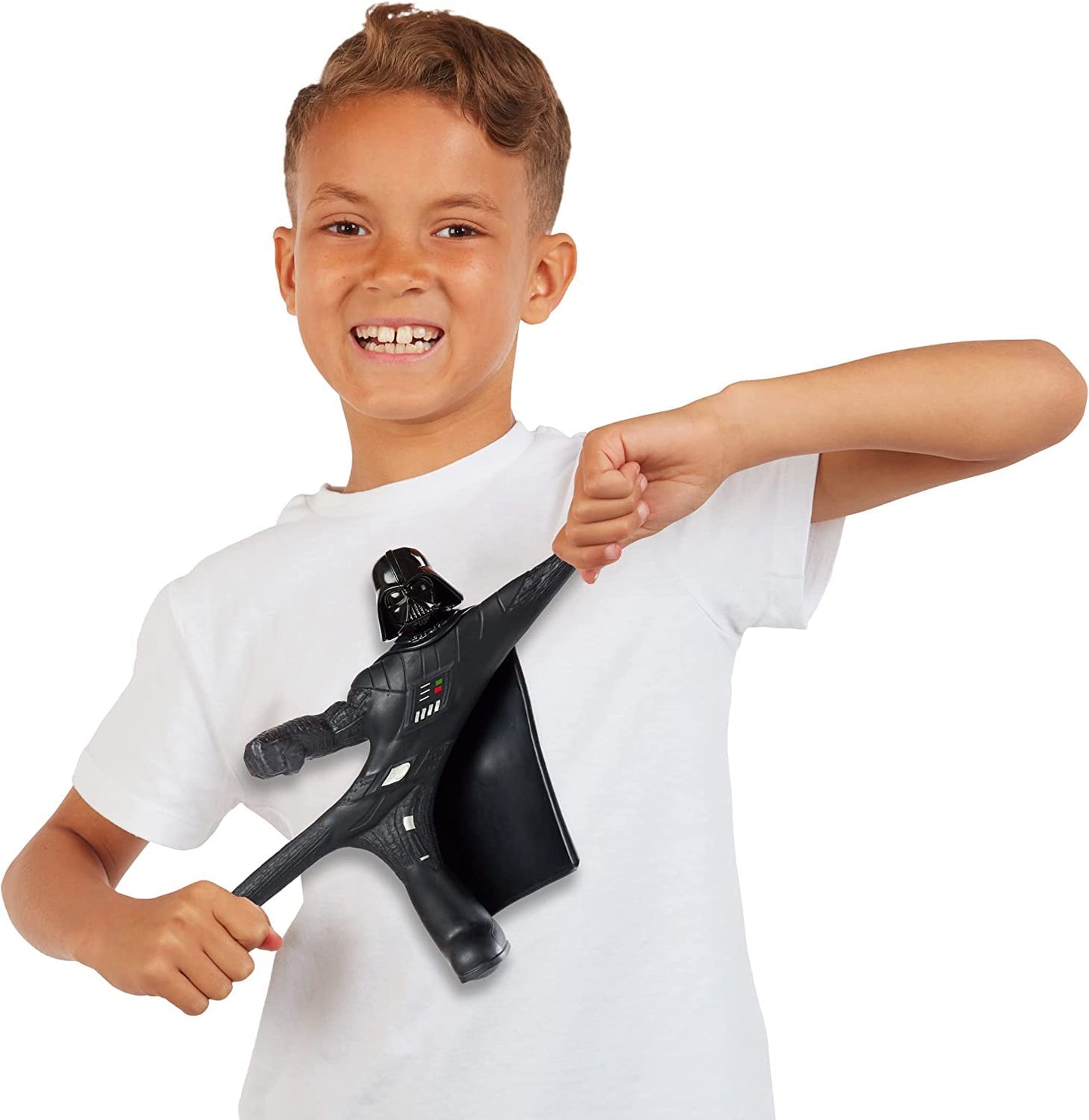 Stretch Armstrong 10-Inch Darth Vader Action Figure - Black Helmet Series for Ages 5-8, Multi-colored