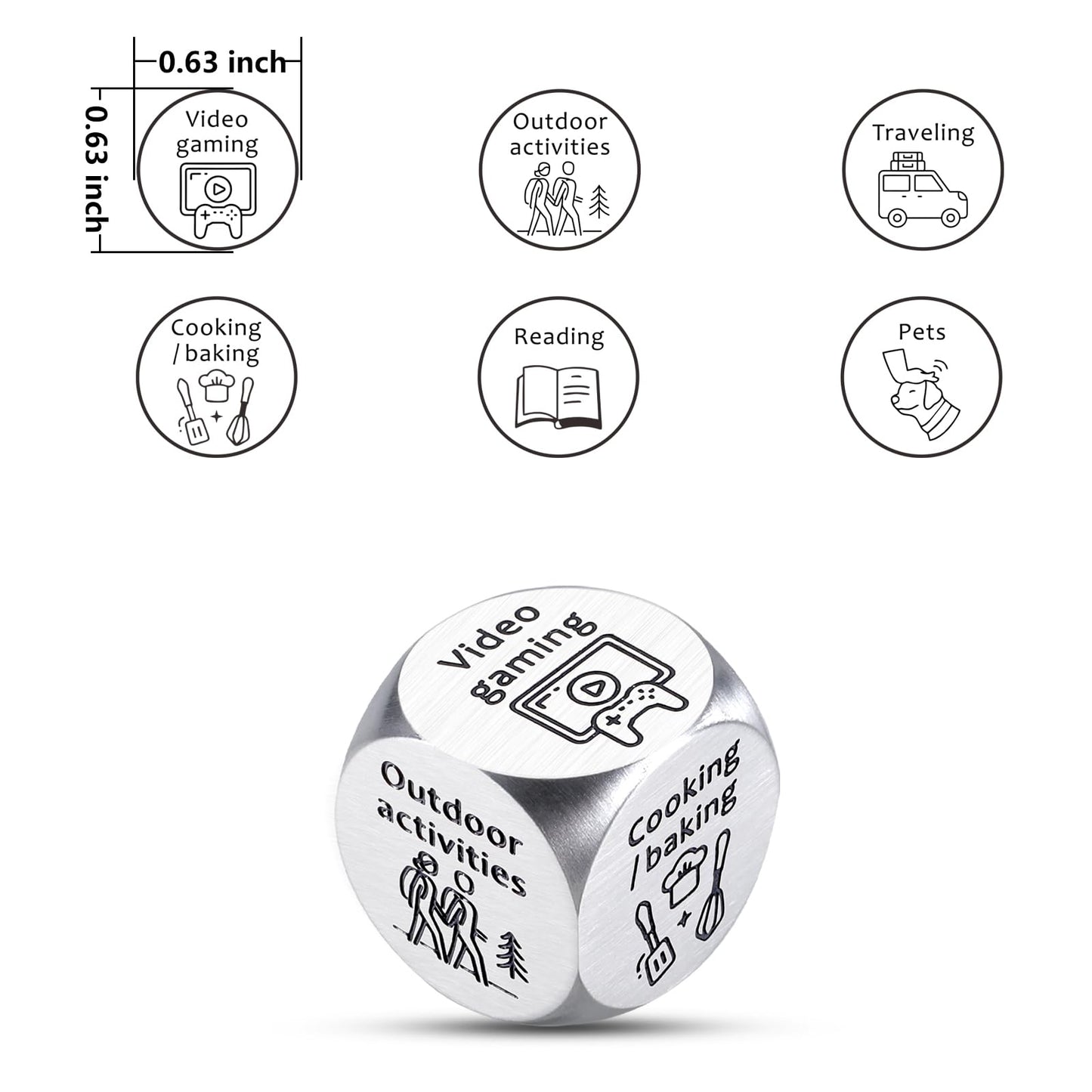 Valentines Day Gifts for Him Her Teens Boys Girls Gifts Activity Decision Dice Decider Gifts for Boyfriend Girlfriend Husband Wi