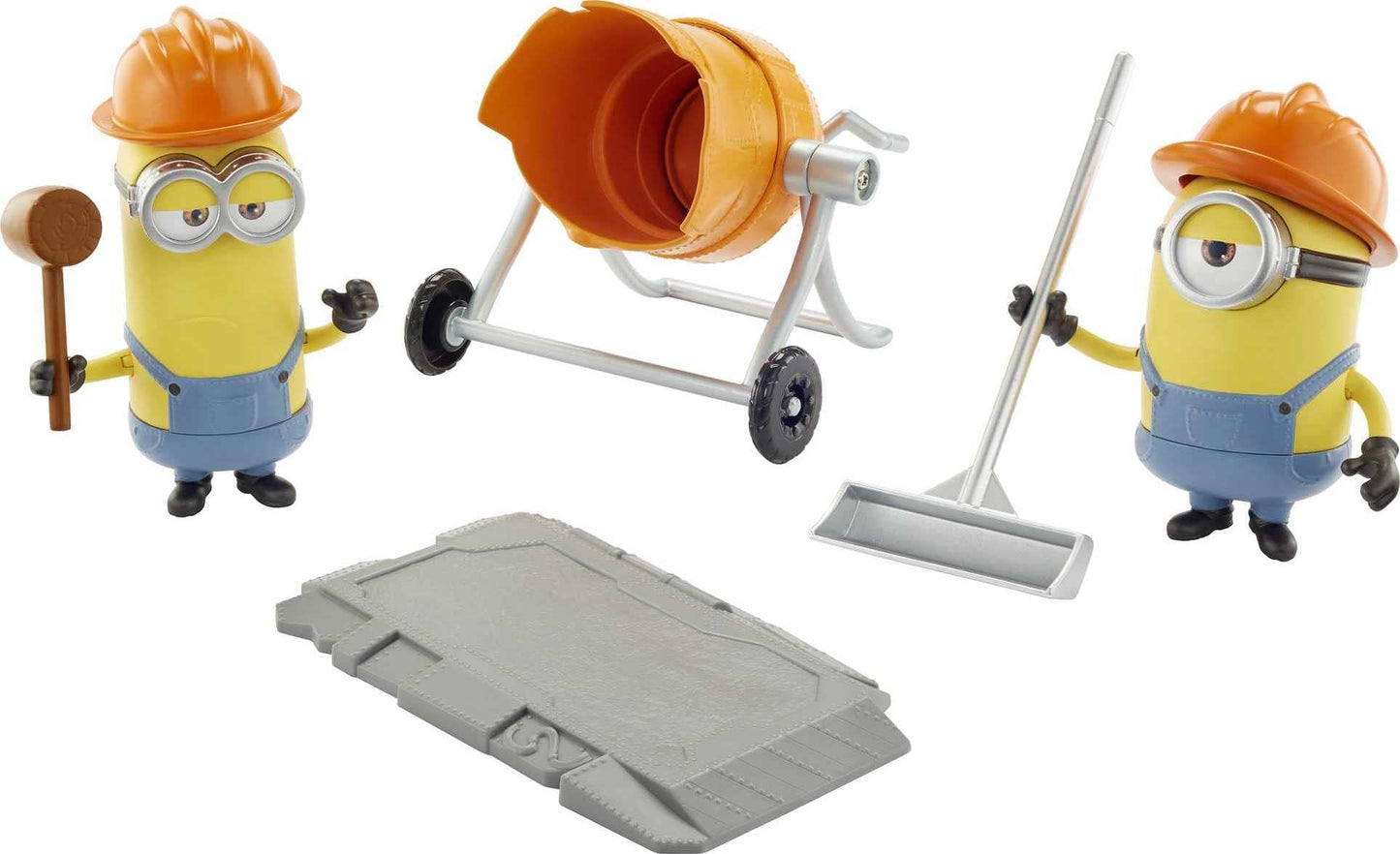 Minions: The Rise Of Gru Movie Moments Mixed Up Minions: Approx 4-In Action Figure Interactive Toy With Articulation & Movie Scene Construction Accessories Minion Fans