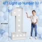 Imprsv Marquee Numbers Large 47Th-Birthday Decorations: 4Ft Light Up Number Party Decor 47 Year Old 74Th Birthday Decoration Bac