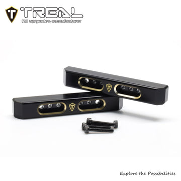 Treal Brass Boulder Bars Heavy Weight 7.9G/Pc Upgrades Compatible With 1/24 Scx24 C10 Axi00001 Deadbolt Axi90081 Wrangler Axi000