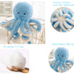 JOSON Cute Octopus Plush Toy - Soft 16 Inch Stuffed Animal, Blue, Short Plush, Ideal for Kids and Adults