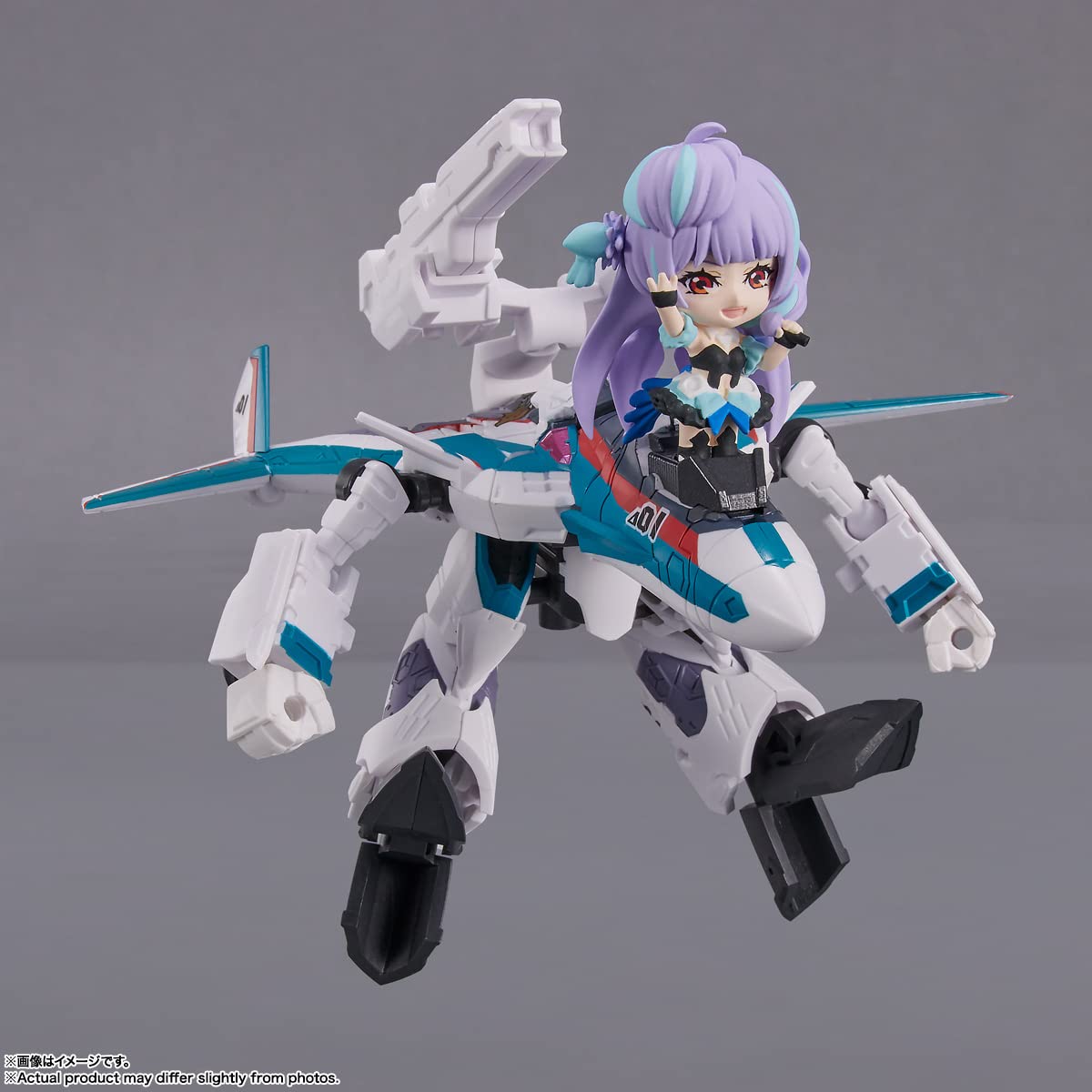 Tamashii Nations - Macross Delta - Vf-31S Siegfried (Arad Molders Use) With Mikumo Guynember, Bandai Spirits Tiny Session Action Figure