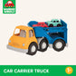 Battat- Wonder Wheels- Toy Carrier Truck & 2 Toy Cars - Toy Truck Playset For Kids, Toddlers - Pretend Play- Recyclable Material